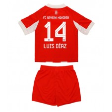 Bayern Munich Luis Diaz #14 Hjemmedraktsett Barn 2025-26 Kortermet (+ korte bukser)